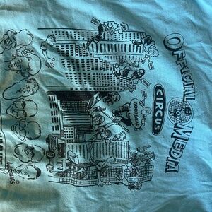 VINTAGE GRAPHIC TSHIRT -Economic Summit t shirt Official Media Circus Houston 19
